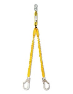 ABSORBEDOR 1,50MT ELASTICO CINTA "Y" CON MOSQUETONES STEEL FLEX