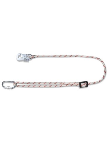 CUERDA SEG 1/2MT 14MM DIAMT REGULABLE CON MOSQUETONES STEELPRO
