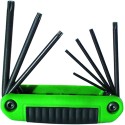 JUEGO 8 LLAVES TORX NAVAJA T8-T40