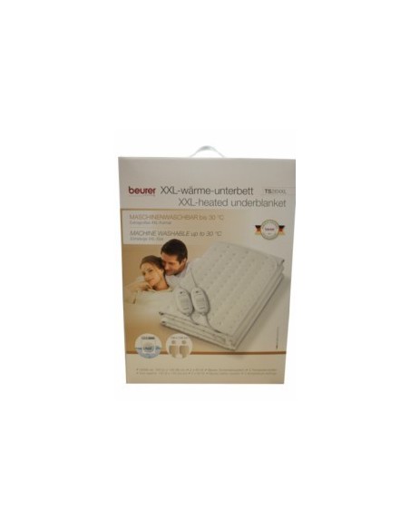 CALIENTACAMAS ELEC DOBLE 140X150CM TEXT BL 55-65W BEURER