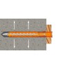 Taco de nylon multimaterial largo con tornillo Torx MB-ST