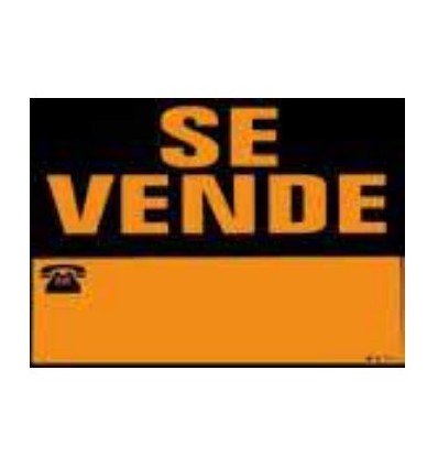 CARTEL PVC FLUORESCENTE SE VENDE C/OJALES 0242