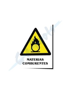 SEÑAL ADHESIVA 6X8 RIESGO MATERIALES INFLAMABLES