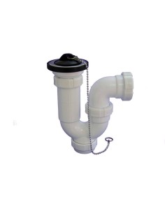 SIFON EVAC CURVO Ø70 - 1 1/2" VALVULA T-30C HIDROT