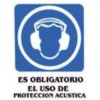 SEÑAL ADHESIVA 6X8 USO OBLIG. PROTECCION ACUSTICA