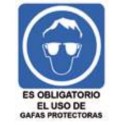 SEÑAL ADHESIVA 6X8 USO OBLIG. GAFAS