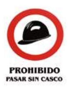 SEÑAL ADHESIVA 6X8 USO OBLIG. CASCO