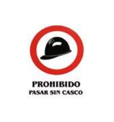 SEÑAL ADHESIVA 6X8 USO OBLIG. CASCO