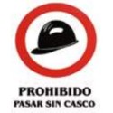 SEÑAL ADHESIVA 6X8 USO OBLIG. CASCO