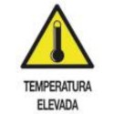 SEÑAL ADHESIVA 6X8 RIESGO TEMPERATURA ELEVADA