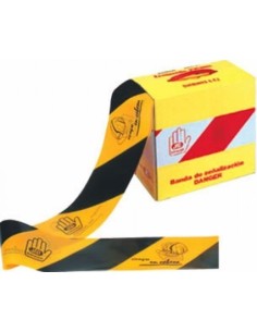 CINTA SEÑALIZACION 100MM 250MT JAR RO/BCO 4070099