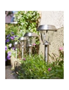 BALIZA ILUMIN LUMINARIA SOLAR CRISTAL/INOX PULZAR LUXFORM