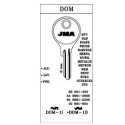 LLAVE EN BRUTO J.M.A. DOM-1D