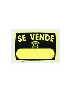 CARTEL SEÑAL 50X70CM SE VENDE RADIANTE GLASSPACK SUPERL.