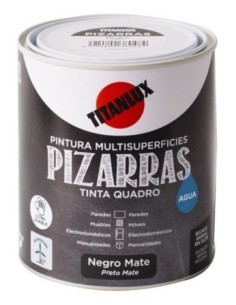 PINTURA AL AGUA PIZARRA 750 ML NE MULTISUPERF. TITAN