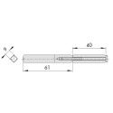 CUADRADILLO PARTIDO 40-61MM X 9MM 07083.55E.0