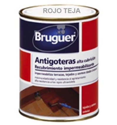 PINTURA ANTIGOTERAS 4 LT RO/TE MATE ALTA CUBRI. BRUGUER