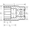 Llave de vaso 12 caras VDE 1000V 1/2" mod 12179