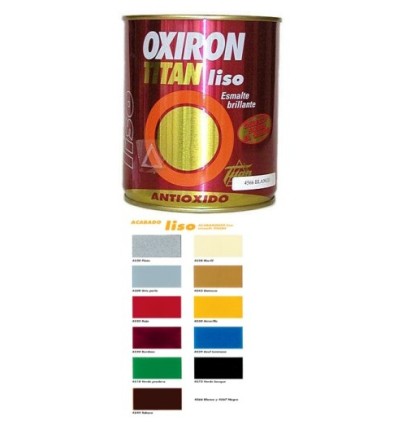 ESMALTE ANTIOXI. BRI. 750 ML GR/MED EXT. LISO OXIRON TITAN