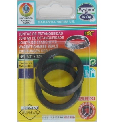 JUNTA FONTAN CON 1"1/2X32 ESTANQUIEDAD GOMA S&M 2 PZ