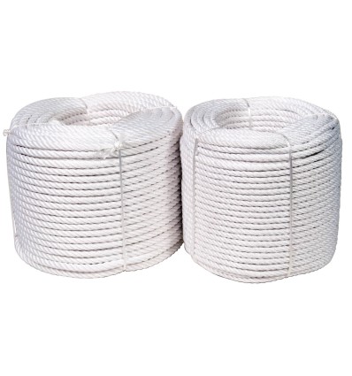 CUERDA NYLON CABLEADA 14MM 100 MT CABLEADA MATE