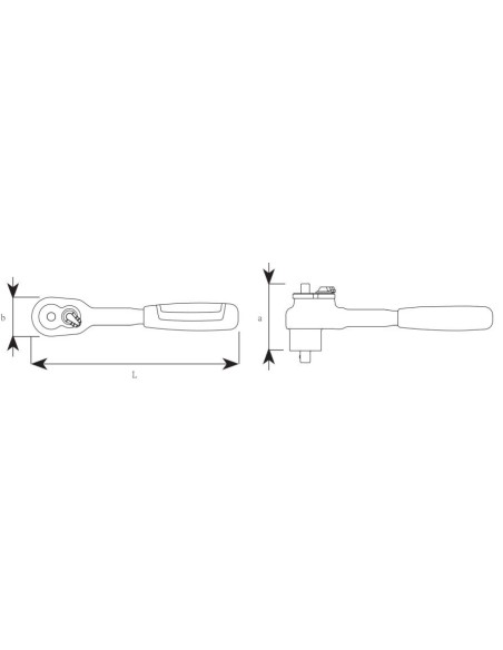 CARRACA 3/8". VDE CON QUICKRELEASE 12165 VDE