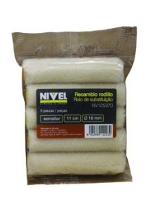 RODILLO PINT R/MINI 5 PZ 11 CM ESMALT/BARN DISOL. NIVEL