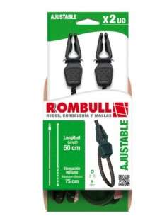 PULPO AJUSTABLE 8MM 50CM LAZO 40KG (2 UD)