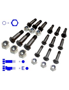 TORNILLOS PARA EL CABEZAL DE CUCHILLAS - SET UNIVERSAL 24-PIEZAS 87437100