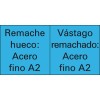 Remache ciego acero inoxidable A2-VA cabeza bombeada