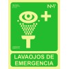 SEÑAL 224X300MM PVC LUMI LAVAOJOS DE EMERGENCIA RD14109