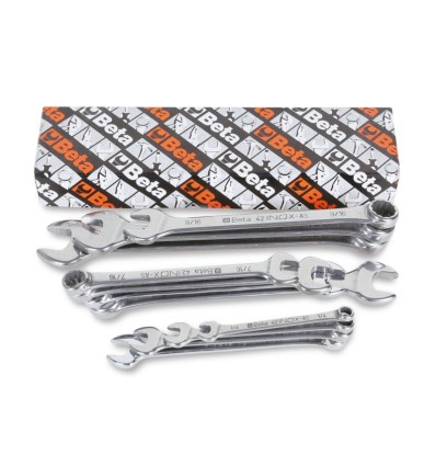 JUEGO 11 LLAVES COMBINADAS INOXIDABLE 42INOX/S11