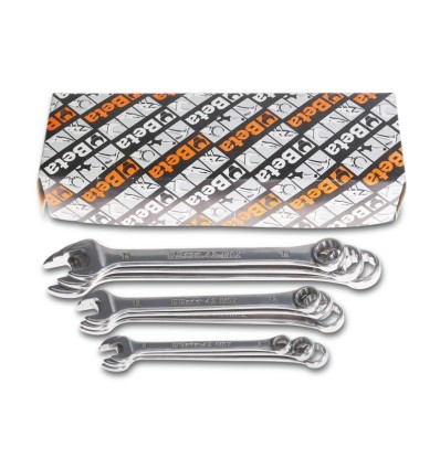 JUEGO 9 LLAVES COMBINADAS INOXIDABLE Y SOPORTE 42INOX-AS/S9