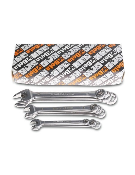 JUEGO 9 LLAVES COMBINADAS INOXIDABLE Y SOPORTE 42INOX-AS/S9