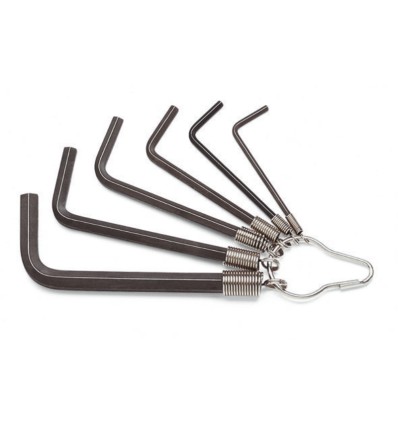 Juego llave macho hexagonal bruñida