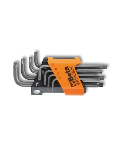 JUEGO 8 LLAVES MACHO HUELLA TORX TAMPER RESISTANT Y SOPORTE 97RTX/SC8