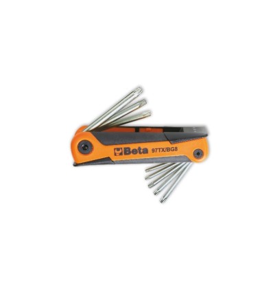 JUEGO 8 LLAVES MACHO HUELLA TORX 97TX/BG8