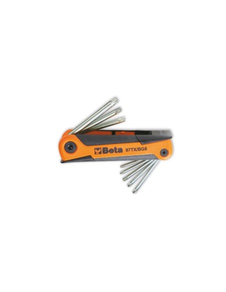 JUEGO 8 LLAVES MACHO HUELLA TORX 97TX/BG8