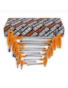 JUEGO 13 LLAVES MACHO HUELLA TORX CON SOPORTE 97TTX/S13