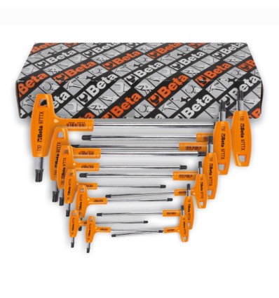 JUEGO 13 LLAVES MACHO HUELLA TORX CON SOPORTE 97TTX/S13