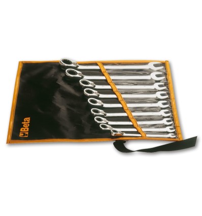 JUEGO 9 LLAVES COMBINADAS CARRACA REVERSIBLE EN CAJA 142/B9