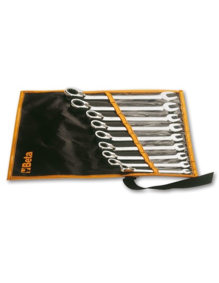 JUEGO 9 LLAVES COMBINADAS CARRACA REVERSIBLE EN CAJA 142/B9