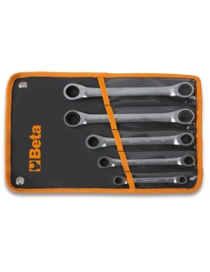 JUEGO 5 LLAVES CARRACA BIHEXAGONALES DOBLES 195/B5