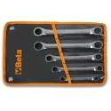 JUEGO 5 LLAVES CARRACA BIHEXAGONALES DOBLES 195/B5