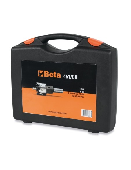 SURTIDO DE 8 CORONAS DE ACERO HSS 451/C8