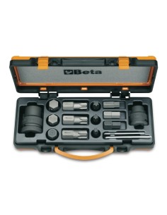 JUEGO 12 PUNTAS DE IMPACTO MACHO Y 4 ACCESORIOS 727/C16