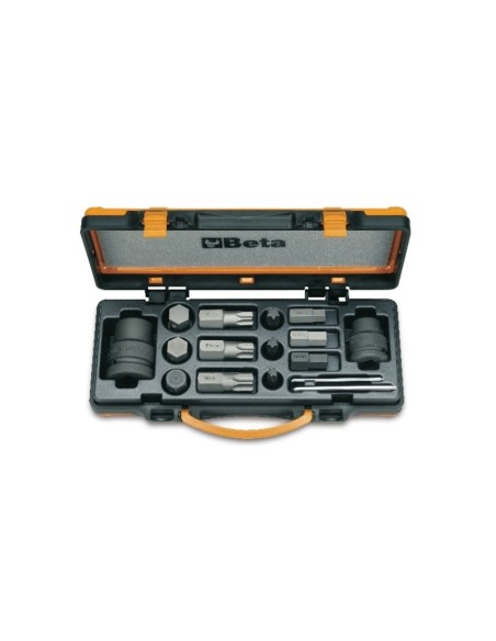 JUEGO 12 PUNTAS DE IMPACTO MACHO Y 4 ACCESORIOS 727/C16