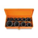 JUEGO 10 VASOS DE IMPACTO POLIGONALES 17-19-22-24-27-30-32-36-41-46MM