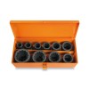 JUEGO 10 VASOS DE IMPACTO POLIGONALES 17-19-22-24-27-30-32-36-41-46MM