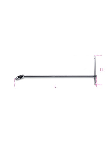 MANGO ARTICULADO MACHO 1/4 PULGADAS EN T 900/40